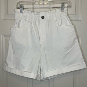 NWT White Paperbag Shorts